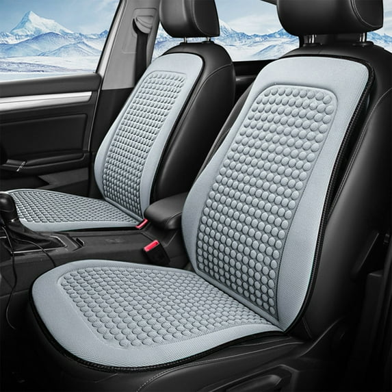 Car Seat Cushion with Backrest | Breathable 3D Mesh Gauze Sponge | Ventilated Cooling Pad for All Seasons | Fast Heat Dissipation | Universal Fit | 44x18.9 in | 1 Piece | Portable & Easy Install