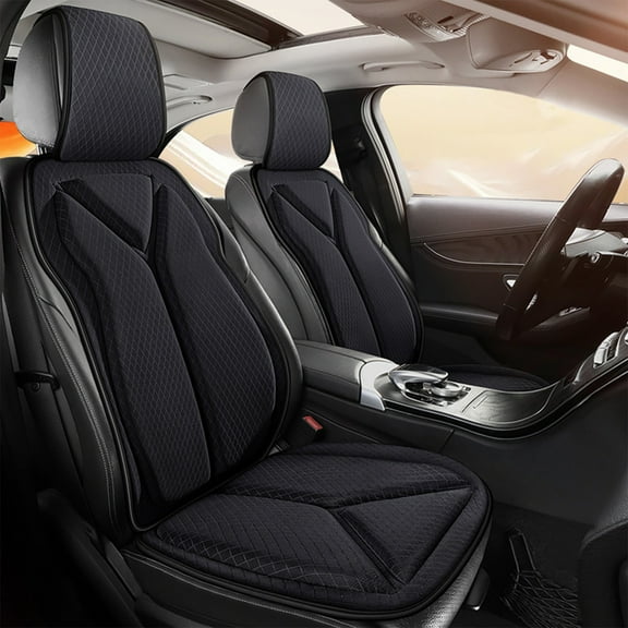 Car Seat Cushion Backrest,Mesh Ventilated Breathable Cushion, Universal Fit for Office Chair, Gaming Chair, Home, Car, Truck - Summer Cooling Comfort, Ergonomic Design, Pressure Relief, Non-Slip Base