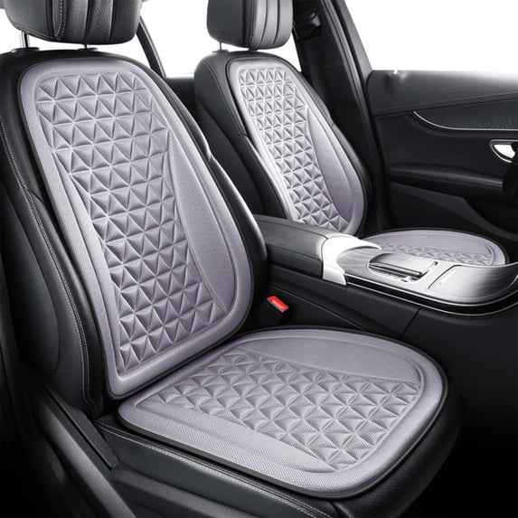 Car Seat Cushion and Backrest Set with Cooling Gel, 3D Mesh Ventilated Support for Office Chair, Gaming Chair, Car, Home, Auto, Truck, Wheelchair - Summer Breathable Comfort Cushion for Adults