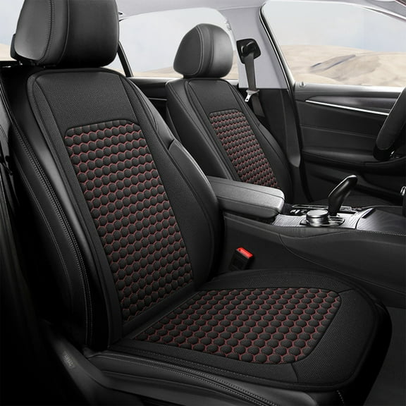 Car Seat Cushion Backrest | Ventilated 3D Structure | Breathable Mesh & Sponge Material | Fast Heat Dissipation | Comfort Support | All Seasons Use | Fits Most Vehicles | Size 44x19.3 in
