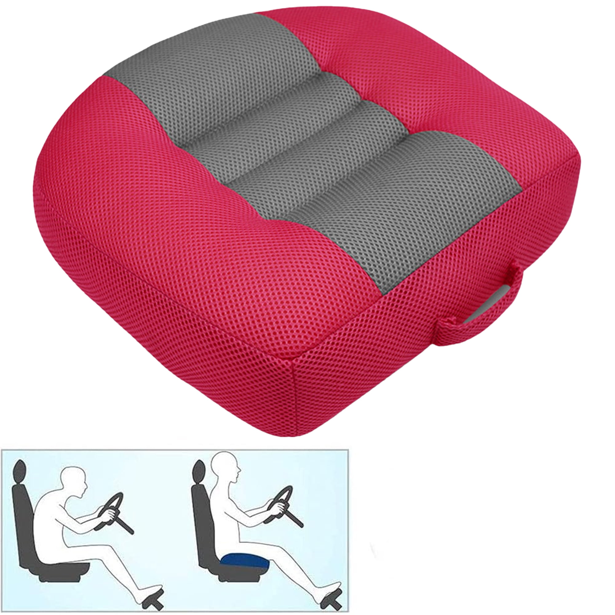 Universal Car Booster Seat Cushion with Portable Handle - Heightening  Height Boost Mat for Short Car Drivers - Style D 