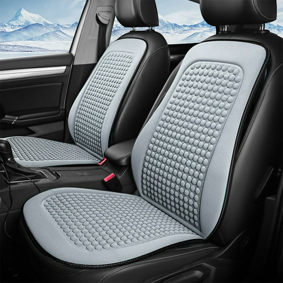 Car Seat Cushion, Breathable 3D Mesh Design, Cooling Gel Pad, Non-Slip Base, Universal Fit for Cars Trucks, All-Season Comfort & Support