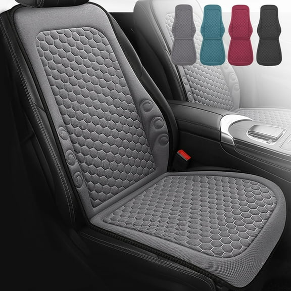 Car Seat Cushion Breathable Backrest | Ventilated 3D Mesh Comfort Pad | Fast Heat Dissipation | Cool Summer All-Season Use | Portable Easy Install | Fits Most Cars 24x19.3x17.7 in