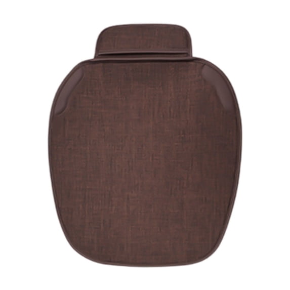 Car Seat Cushion Breathable Linen Interior Protector for All Season Automotive Driving Comfort Coffee