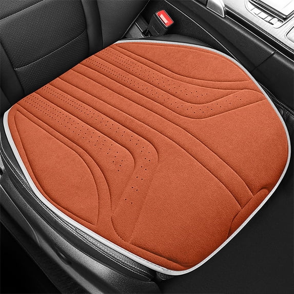 Car Seat Cushion Breathable Mesh - Air Mesh Seat Cushion for Driver & Passenger - Anti-Slip Half Cover, Cooling Car Cushion & Lumbar Support, Black Polyester