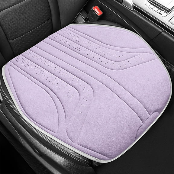 Car Seat Cushion, Car Seat Cushion Cover, Breathable Leather Velvet, Half Pack + Ergonomic Design, for Travel & Office Use, Comfort & Support, Automotive Seat Pad, Car Interior Accessories