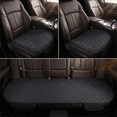 thumbnail image 1 of Car Seat Cushion Car Seat Protector Set of 3 - Universal Front and Rear Seat Covers for Cars SUVs Trucks - Non-Slip Breathable Cotton Linen with Storage Pouch, 1 of 5