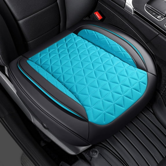 Car Seat Cushion Cover, Breathable Leather Velvet Car Seat Protector, Comfortable Support Half Pack Cushion, Anti Slip Pad for Car Interior, Office Chair and All Season Use