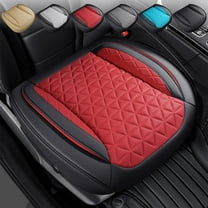 Car Seat Cushion Cover | Breathable Mesh & Leather Velvet | Four-Season Comfort | Enhanced Air Circulation | Ergonomic Support | Universal Fit | 20.87"x20.47" | 1 Pack | Multiple Colors