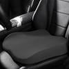 Car Seat Cushion, Ergonomic Memory Foam Car Cushion for Sciatica Pain Relief, Larger Driving Seat Cushion for Short Drivers on Long Drives - Butt Cushion For Car-Truck, Office - Black