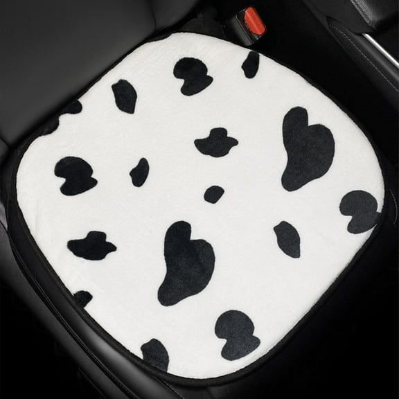 Car Seat Cushion, Harpi Comfort Memory Foam Car Cushions for Driving, Winter Short Plush Car Seat Thickened Warm Single Seat Cushioned Car Seat Cover