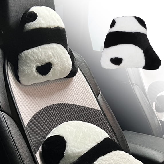 Car Seat Cushion, Harpi Cute Car Cushion, Non Slip Cushion for Office Chair Home Car Cushion, Breathable Mesh Car Seat Cushion,Bearcat Headrest and Lumbar Support