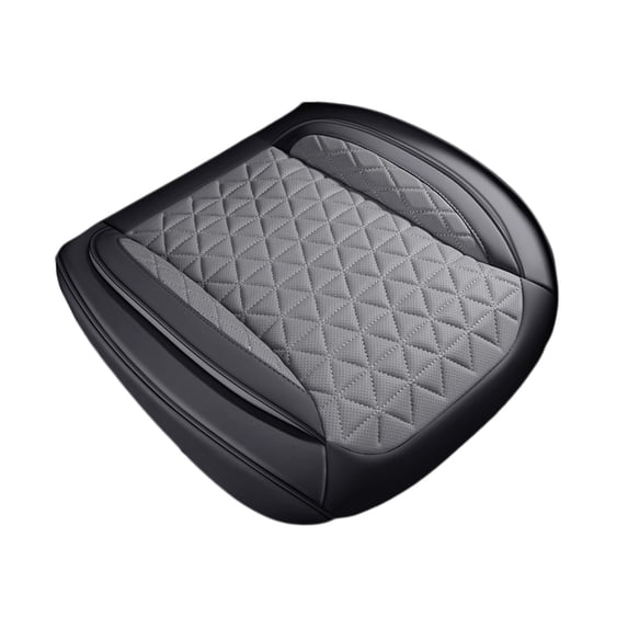 Car Seat Cushion Leather Velvet Cover, Breathable Ventilated Cooling Design, Ergonomic Support Pressure Relief, Durable Comfortable Material, Universal Fit All Season Use