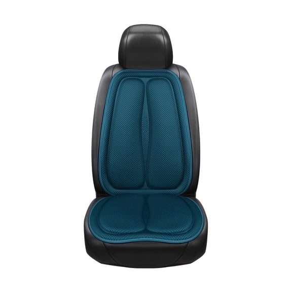 Car Seat Cushion - Memory Foam Car Seat Pad with Breathable Mesh,Three-Level Adjustable Universal Fit, Easy to Install, Cushion Set for SUV/Truck Etc(Blue)