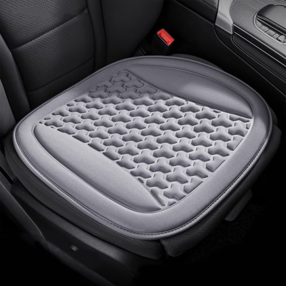 Car Seat Cushion, Memory Foam Car Seat Pad Breathable, Relief Back Pain, Universal Fit, Easy to Install, Summer Comfortable Cool Ventilation Car Backrest Seat Cushion Set for SUV/Truck (Cushion)