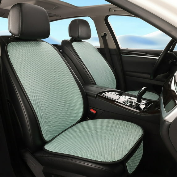 Car Seat Cushion, Memory Foam Car Seat Pad Breathable, Relief Back Pain, Universal Fit, Easy to Install, Summer Comfortable Cool Ventilation Car Backrest Seat Cushion Set for SUV/Truck, All Seasons