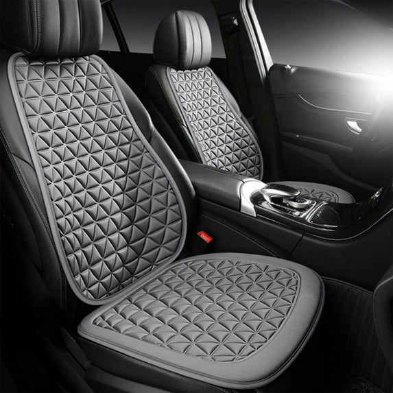 Car Seat Cushion, Memory Foam Car Seat Pad Breathable, Relief Back Pain, Universal Fit, Easy to Install, Summer Comfortable Cool Ventilation Car Backrest Seat Cushion Set for SUV/Truck, All Seasons