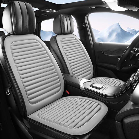 Car Seat Cushion, Memory Foam Car Seat Pad Breathable, Relief Back Pain, Universal Fit, Easy to Install, Summer Comfortable Cool Ventilation Car Backrest Seat Cushion Set for SUV/Truck, All Seasons