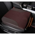 thumbnail image 1 of Car Seat Cushion – Memory Foam Pad for Driving Comfort – Boosts Height and Relieves Coccyx & Lower Back Pain – Car, Truck, Office Chair (Brown), 1 of 14