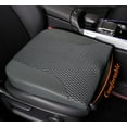 thumbnail image 1 of Car Seat Cushion – Memory Foam Pad for Driving Comfort – Boosts Height and Relieves Coccyx & Lower Back Pain – Car, Truck, Office Chair (Dark Gray), 1 of 14