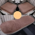 thumbnail image 1 of Car Seat Cushion Set, Universal Front Seat Cover, 3 Pack Soft Warm Faux Fur Winter Car Accessories with Non-slip Backing, Water Resistant & Machine Washable for All Season Vehicle Interior, 1 of 3