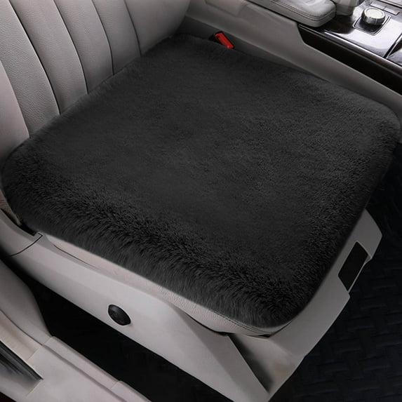 Car Seat Cushion, Soft Faux Winter Auto Cover, Non-Slip Pad, Universal Size, Fixed Buckles, Warm & Comfortable, 44*44cm, Ideal for Car, Home, Office, Pet, Winter Warmth, Imitation Material