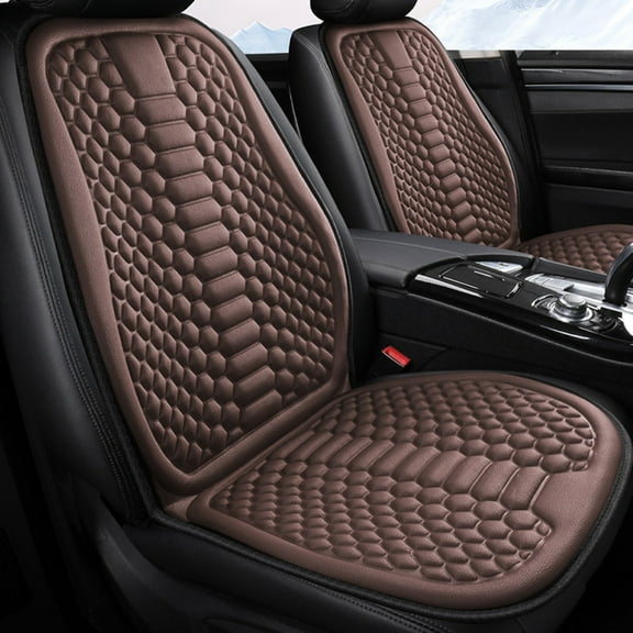 Car Seat Cushion Universal Summer Ice Silk, Rvkxad Breathable Cooling Car Seat Mat, Non-Slip Pressure Relief Slow-Rebound Cushion for Driver Seat Back and Bottom