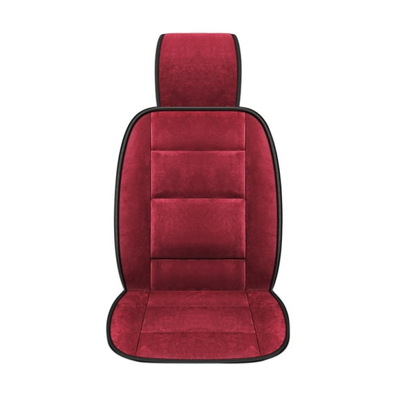 Car Seat Cushion Winter Pad, Soft and Comfortable Short Seat Cover with Sponge Filling, Thick Warm Car Seat Protector for Cold Weather, Office Chair and Auto Seat