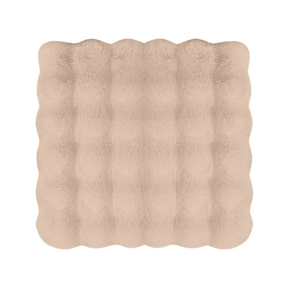 Car Seat Cushion Winter Plush Thickened Winter Single Piece Short Plush Seat Cushion 17.7x17.7 Inches