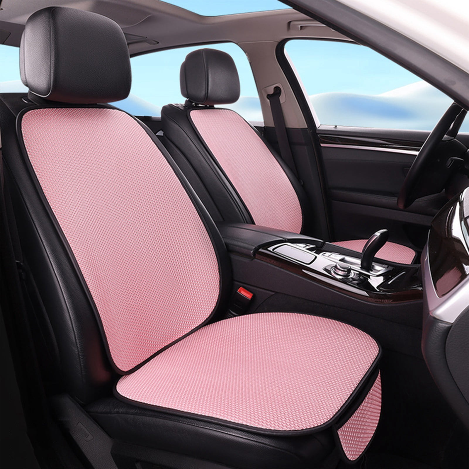 Car Seat Cushion and Backrest Set with Ventilation,3D Mesh Support for ...