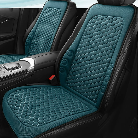 Car Seat Cushion and Backrest with Ventilation, 3D Mesh Support, All-Season Use for Office Chair and Car, 1-Piece Set