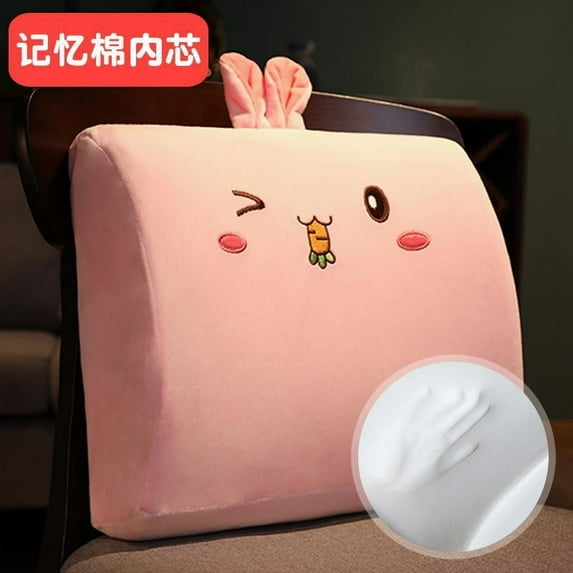 Car Seat Cushion for Office Home Car Auto Seat Chair Car-covers Cushion Memory Foam Lumbar Back Support Cushion Massage Waist (style-6,35x32cm)