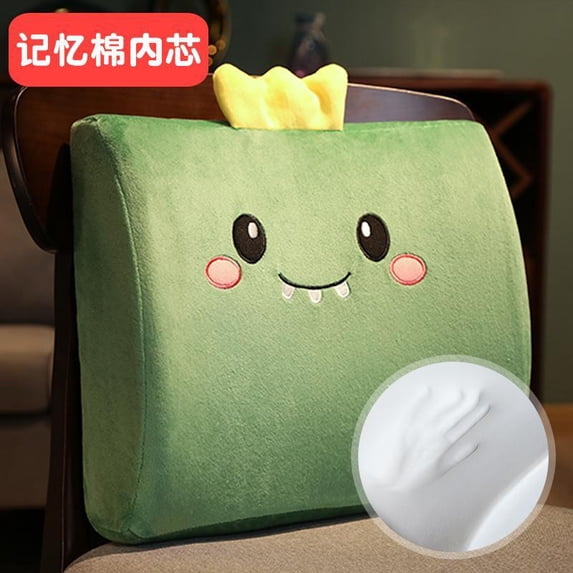 Car Seat Cushion for Office Home Car Auto Seat Chair Car-covers Cushion Memory Foam Lumbar Back Support Cushion Massage Waist (style-7,35x32cm)