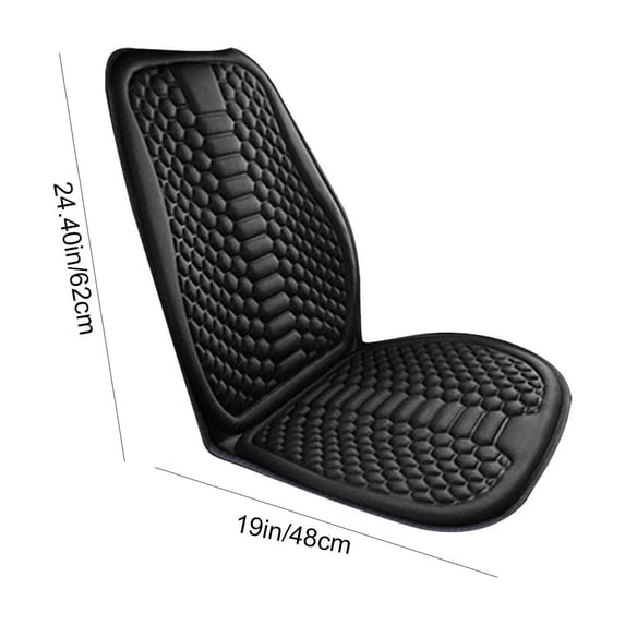 Car Seat Cushion for Summer Cooling with Ice Silk, Memory Foam, Pressure Relief Support, Universal Fit for Most Cars and All Seasons