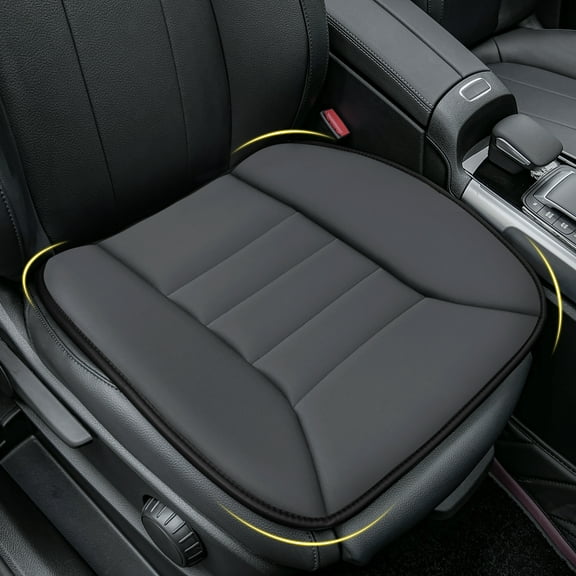 Car Seat Cushion with 1.2inch Comfort Memory Foam, Seat Cushion for Car and Office Chair (Grey)