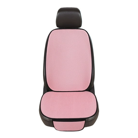 Car Seat Cushion with Backrest - All-Season Ventilation Cool Cushion, Breathable Full Seat Back Cushion for Car Multi-Scenario Use ( Pink )