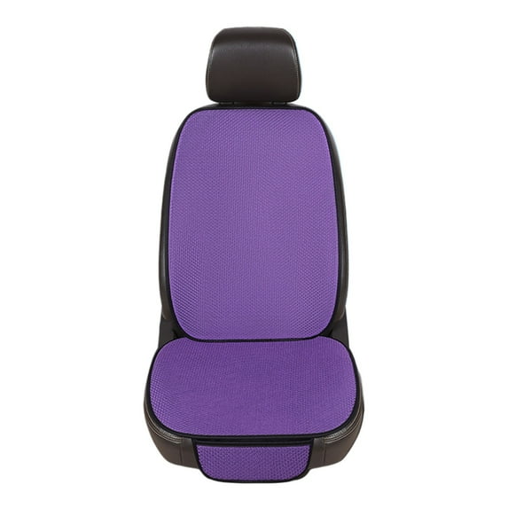 Car Seat Cushion with Backrest - All-Season Ventilation Cool Cushion, Breathable Full Seat Back Cushion for Car Multi-Scenario Use ( Purple )