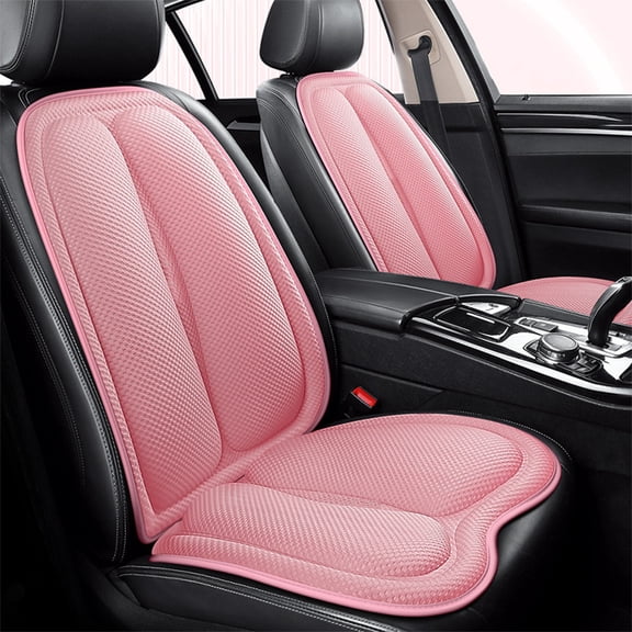 Car Seat Cushion with Backrest, Ventilated 3D Mesh, 3-Level Adjustable Support, All-Season Use for Cars, 2-Piece Set
