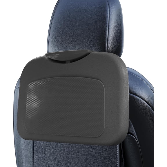 Car Seat Desk, Foldable Travel Table, Cup Holder Backseat Organizer, Portable Automotive Laptop Dining Eating Work Station, Adjustable Road Trip Accessory, Compact Storage Solution