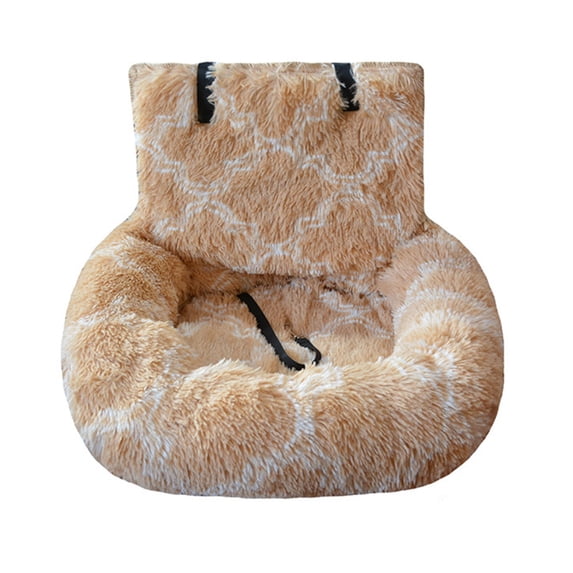 Car Seat Dog Bed for Road Trips Indoor Pet Cushion Removable Cover Comfortable Pad For Small Breeds Travel Essential