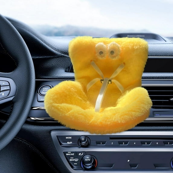 Car Seat for Dolls, Doll Car Seat with Soft Furry Cushion Vent Clip & Desktop Stand, Multicolor Cute Air Vent Clip, Functional Car Ornament for Fans and Doll Collectors, Pretty Car Fan Clip