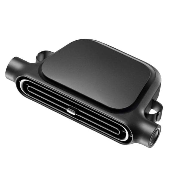 Car Seat Fan Black Battery Operated Portable Cooling Ventilation Fan For Vehicle Interior 1 Pack