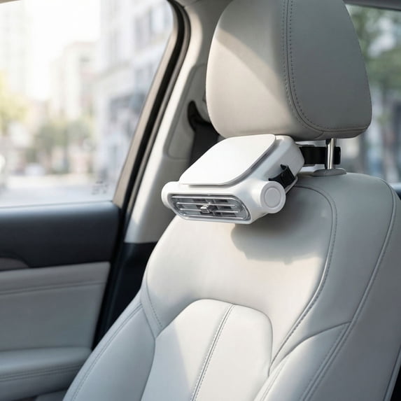 Car Seat Fan, Car Seat Cooling Fan for Driver and Passenger Seat - Mini Portable USB Fan for Rear Seat Headrest, Silent Neck Back Fan Can Cool Your Back and Neck