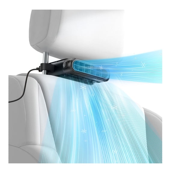 Car Seat Fan for Driver & Backseat, Headrest Fan for Car with Seatback Cooling Airflow, 3-Speed Quiet USB Car Fans for Backseat, Rear Facing Car Seat Fan Compatible with SUV Truck Van RV