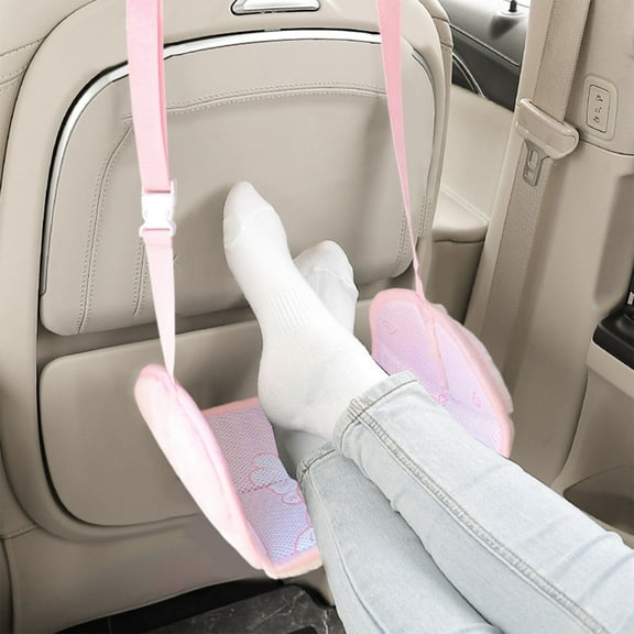 Car Seat Foot Rest for Adult, Supportive Car Seat Footrest, Adjustable Portable Travel Footrest with Thickened Foam, Convenient Cars Accessories 1PC