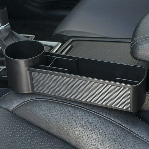 Car Seat Ga-p Filler Organizer, Car Front Seat Ga-p Organizer, Multifunctional Car Console Side Organizer, Holds Phone Money Cards Keys - Black