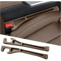 Car Seat Gap Filler, 2-Pack No-Drop Seat Side Gap Seam Filler Organizer with Phone Holder, Universal Fit Fill The Gap Between Seat & Console, Perfect for Car, SUV, Truck