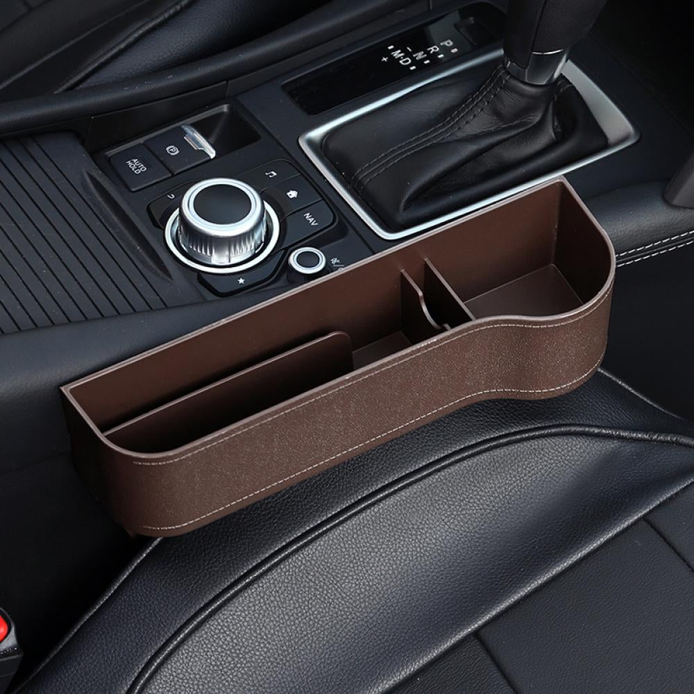 Leather Car Seat Gap Filler Pockets Car Seat Crevice Organize Auto Seats  Leak Stop Pad Phone Cards Cups Holder Storage Organizer - Stowing Tidying -  AliExpress
