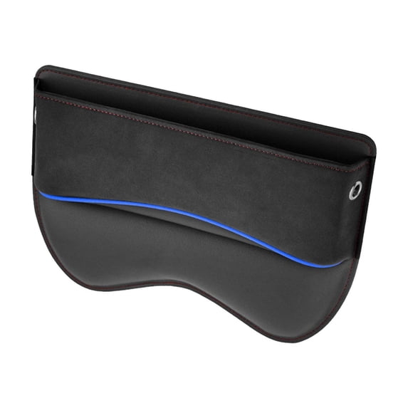 Car Seat Gap Filler Organizer, Luxury Leather Car Seat Storage Box Built-in Elasticity Sponge, Car Organizer Front Seat With Extra Storage Space