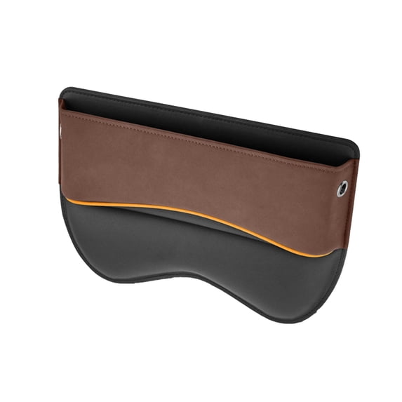Car Seat Gap Filler Organizer, Luxury Leather Car Seat Storage Box Built-in Elasticity Sponge, Car Organizer Front Seat With Extra Storage Space